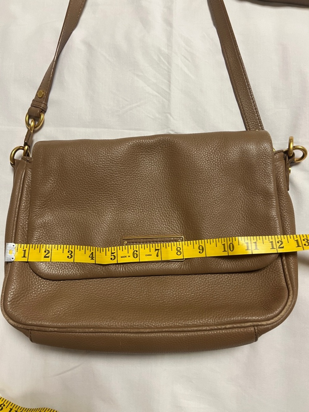 Marc by Marc Jacobs Tan Pebbled Leather Crossbody with Gold Hardware - Picture 5 of 10